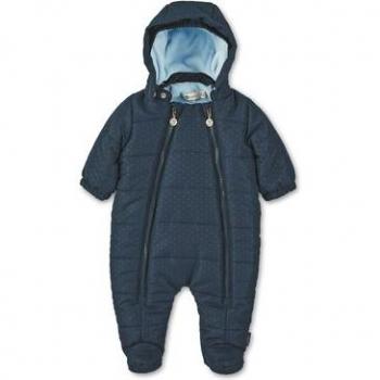 Tutina invernale Sterntaler blu con cappuccio