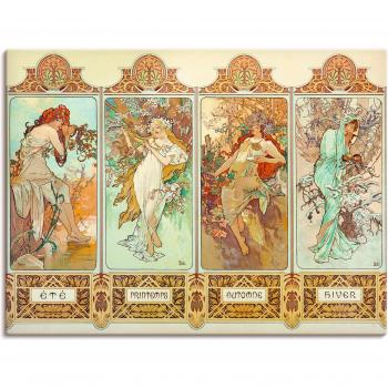 Artland Wandaufkleber »Die vier Jahreszeiten, 1896«
