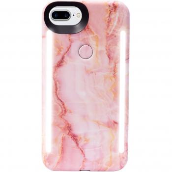 LuMee Dual LED Selfie Cover for iPhone 8/7/6s/6 Plus (Pink Quartz) – LD‑IP8P‑PQZ