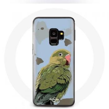 Coque de protection Samsung Galaxy S9 Plus Perruches Oiseaux verts