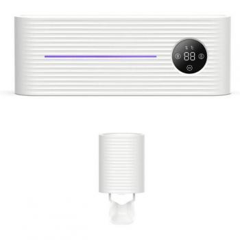 Stérilisateur intelligent à séchage à l'air pour brosse à dents avec distributeur mural de dentifrice UVC