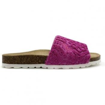 Eco Bio Thies Slide – rosa, vegane Bio-Baumwoll-Frottée