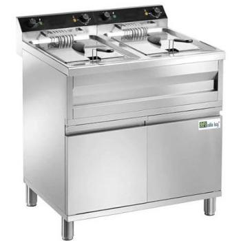 Cuiseur à friture double cuve en inox – 24 L – série AFI Lucy