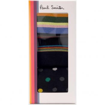 Paul Smith Regalo Calcetín Hombre 3 Pares Coloridos