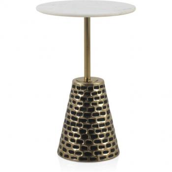 Mesa Brillante de Mármol Blanco