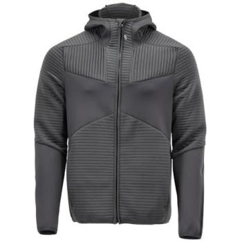 Stone Grey XL Mascot Design Zip‑Hood Fleece