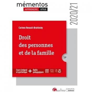Droit des personnes et de la famille (2020) (Mémentos)