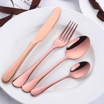 Luxuriöses 4er Set Goldbesteck