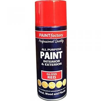 Pro Red Gloss 400ml – All Purpose Satin Spray Paint