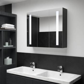 VidaXL LED Bathroom Mirror Cabinet 35x5.5x24.4
