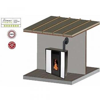Poêle à granules TESSA 10 KW avec Sortie Concentrique et Kit Ventouse
