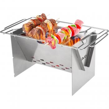 Tragbarer Outdoor Holzofen mit Grillfunktion
