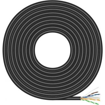 AISENS 100m Outdoor Ethernet Cat6 Cable – Model A135-0675, RJ45, Black