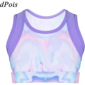 Sleeveless Tie Dye Crop Top for Girls