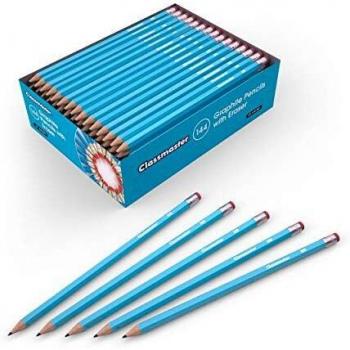 Classmaster HB Pencil Eraser Tip Pack of 144 GP144HBET EG60366