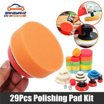 29Pcs Wool Backing Plate Polishing Set