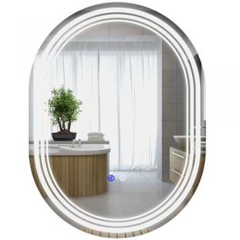 Kleankin Wall-Mounted Anti-Fog Bathroom Vanity Mirror with LED Lights