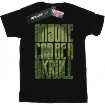 Marvel Men's Captain Marvel Anyone Can Be A Skrull T-Shirt