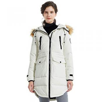 Orolay Piumino Ispessito per Donna Beige XS – Caldo invernale