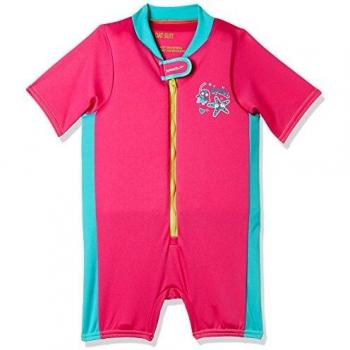 Pink‑Blue Speedo Sea Squad Floatsuit for Kids 3‑4 (Unisex)