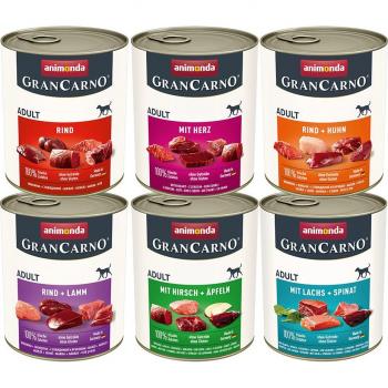 Lot animonda GranCarno Original 12 x 800 g pour chien
