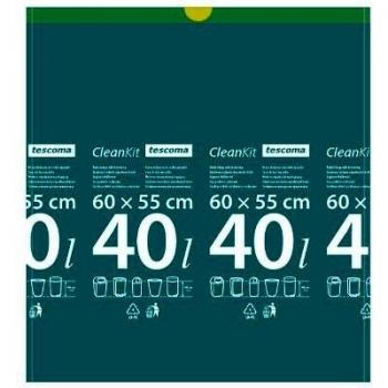 Kordelzug-Müllbeutel CLEAN KIT 40 l – 15 Beutel in einer Schachtel