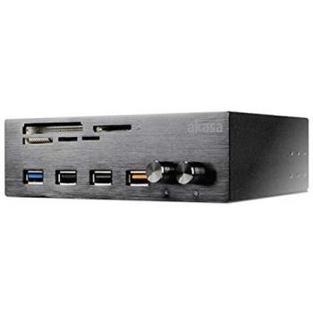 InterConnect EF 5-Slot Reader, Fan & Fast Charge – AK-HC-08BK