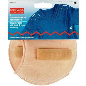 Prym Shoulder Pads Raglan with Hook and Loop Fastening S, Skin-Colour, White, Sm