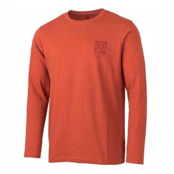 Ternua Bat M hellrotes Langarmshirt – Small