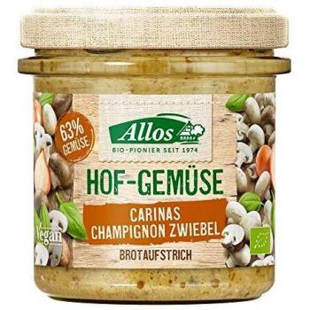 Allos Brotaufstrich Hofgemüse mit Champignon & Zwiebel (135 g)