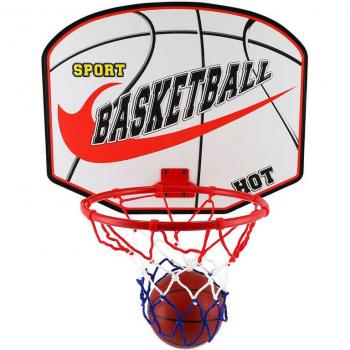 Basketbalový koš trikolora set s míčem a pumpičkou