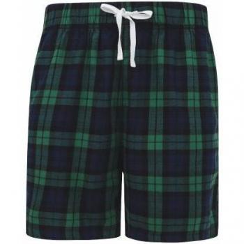 Shorts Tartan Skinny Fit Estilo Casual