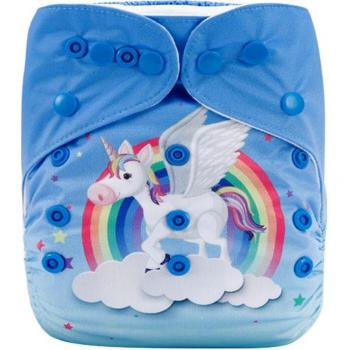 Pañal de Tela Ajustable con Motivos de Animales para Niños