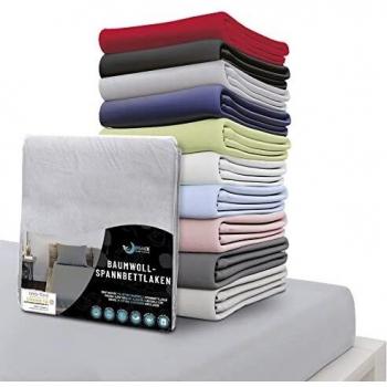 Dreamzie Comfort Lenzuolo Grigio 80×190×22 cm 100% Cotton