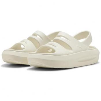 Puma Weiße Flatter-Sandalen