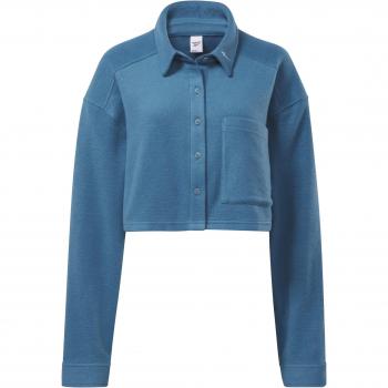 Reebok Classics Steely Blue Reverse Fleece Layer Sweatshirt Women's S