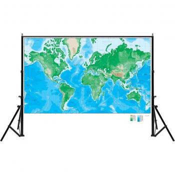 150x100cm Geological Research Elevation Map