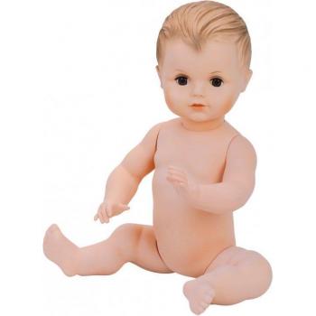 50 cm Koupací panenka Petitcollin s hnědýma očima