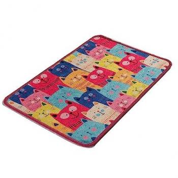 Tapis d’eau stylisé chat coloré Wellhome – 40x60 cm