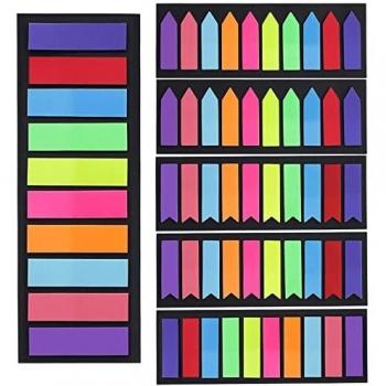 Multi-Color Page Bookmark Flags (1200 Pieces)