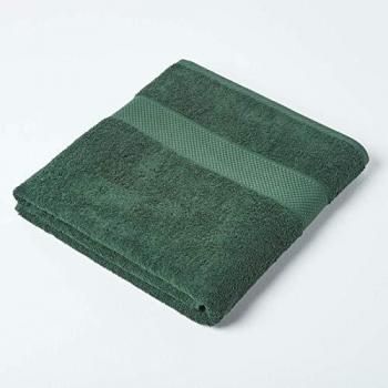 Super Soft Thick Dark Green Turkish Cotton Bath Sheet Towel 500 GSM