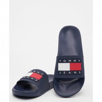 Badepantolette TOMMY JEANS TOMMY POOL SLIDE ESS Gr. 41, blau