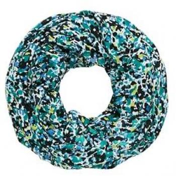 S.Oliver Damen Loop Tuch Viskose schwarz multicolor