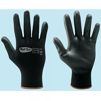 Guanti Monouso in Nylon e Poliuretano, Taglia 8, Colore Nero