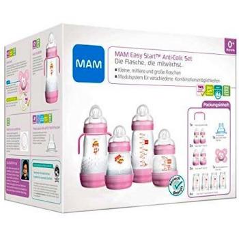 MAM Anti-Colic Babyflaschen Set mit Griffen Tiger