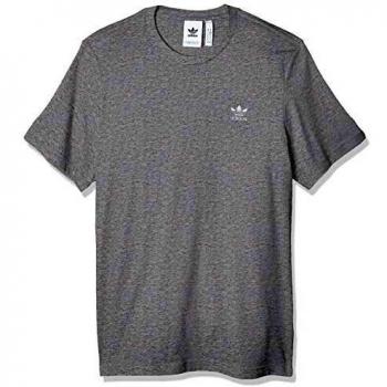 Adidas Herren T-Shirt Trefoil, M Grau Heather, S