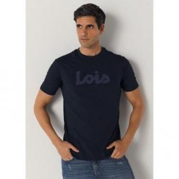 Lois Jeans T‑shirt Bleu Marine XL – Coton Premium