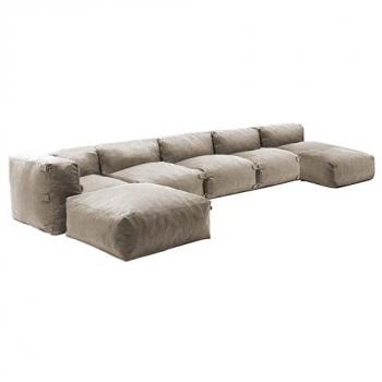 Salon de jardin 6 places beige Mixi