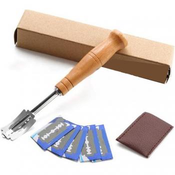 Wooden Handle Bread Slasher with 5 Blades