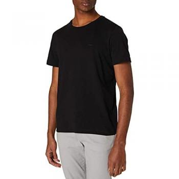 Regular Fit T-Shirt aus Bio-Baumwolle Schwarz Größe S